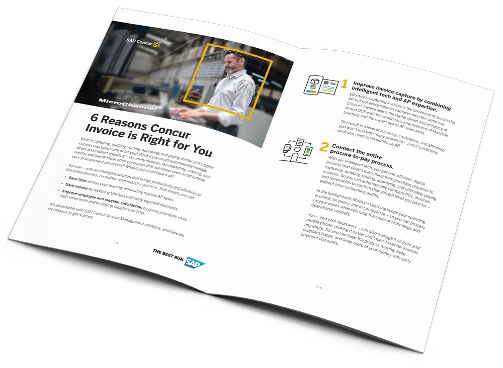 Brochure 6 Reasons SAP Concur Invoice Is Right For You